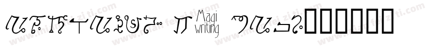 alphabet of magi字体转换